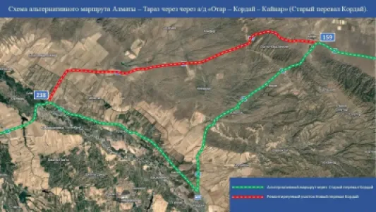 «Алматы – Тараз» автожолының бір бөлігінде қозғалыс уақытша шектеледі