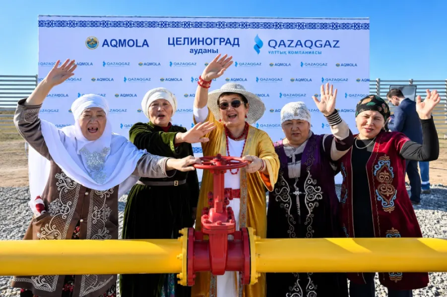 Ақмола облысындағы ауылға газ берілді