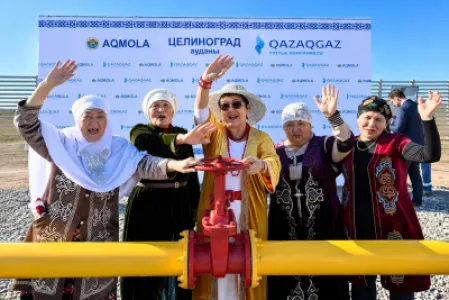 Ақмола облысындағы ауылға газ берілді